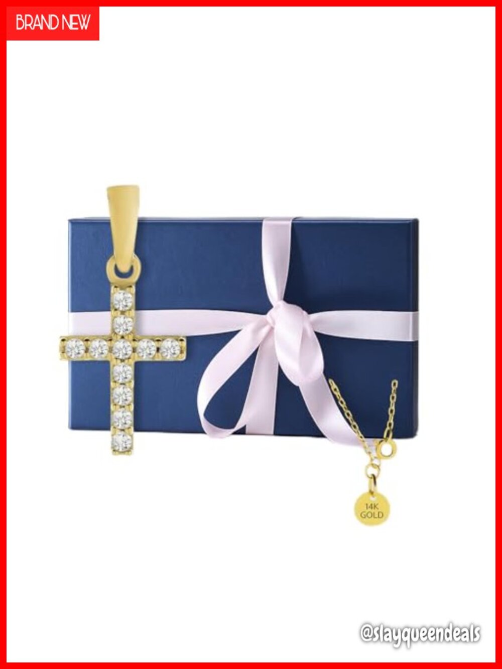 14K Solid Gold Necklace for Women, Dainty Pendant Necklace, 18 Inch Fine Jewelry